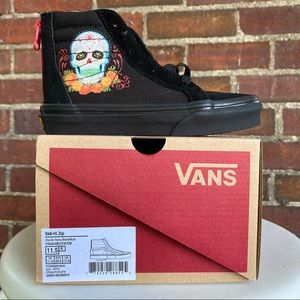 Sk8-Hi Zip Vans Day of the Dead